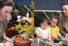Diễn viên Phương Oanh tận hưởng cuộc sống bình yên bên cặp song sinh Jimmy và Jenny ở tuổi 37
