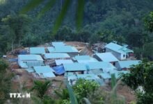 Nhìn từ trên cao xuống khu ở mới Loong Póc