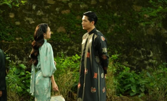 Diễn viên Quốc Anh và Ninh Dương Lan Ngọc trong phim điện ảnh Chị chị em em 3