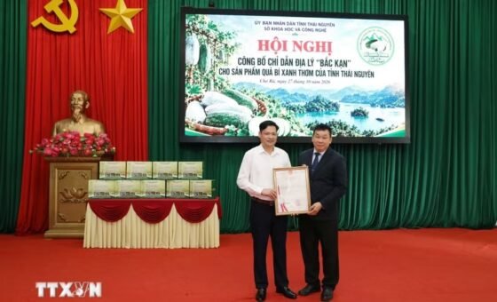 Hoạt động trao chứng nhận chỉ dẫn địa lý cho bí xanh thơm