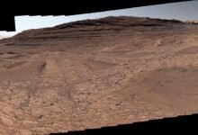 Địa hình dạng mạng gờ trên Sao Hỏa qua ảnh Curiosity