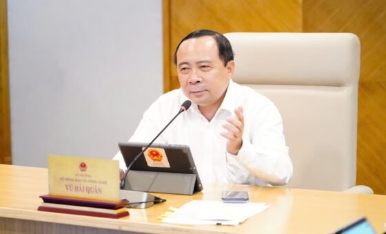 Bộ trưởng Vũ Hải Quân chủ trì hội nghị từ điểm cầu chính