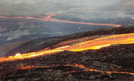 Dung nham tại núi lửa Fagradalsfjall ở Iceland năm 2021