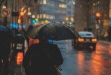 Mưa, ảnh chụp minh họa điều kiện thời tiết; không phải ảnh một trận lũ quét cụ thể