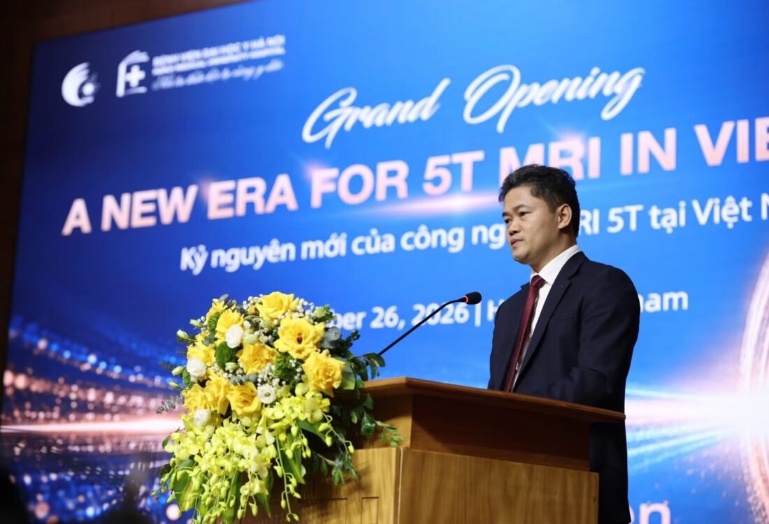 Thứ trưởng Thường trực Bộ Y tế Vũ Mạnh Hà phát biểu tại buổi Lễ