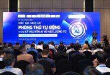 Khách tham dự hội thảo về phòng thủ mạng tự động trong kỷ nguyên AI