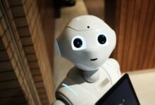 Robot trong ảnh chụp minh họa sản phẩm
