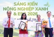 Trao giải tại chương trình Sáng kiến Nông nghiệp xanh và ESG 2026