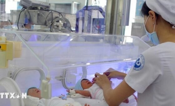 Nhân viên y tế thao tác trong khu hỗ trợ sinh sản, ảnh minh họa của bản tin về sinh con sau tuổi 40
