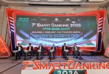 Sân khấu Hội thảo và Triển lãm Smart Banking 2026