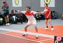 Vận động viên Việt Nam trên sân pickleball Bắc Hải